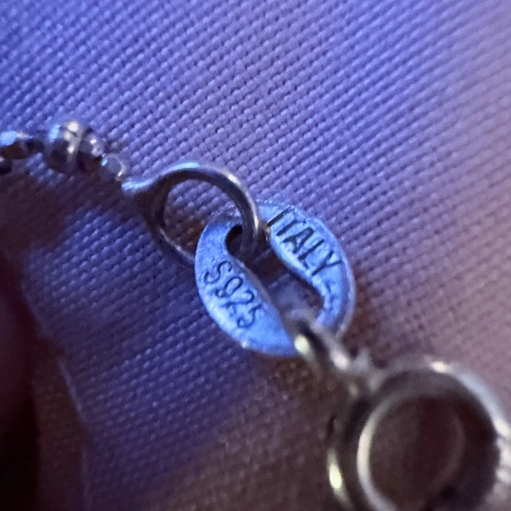 Chic Sterling 925 Silver Beaded 16” Necklace - Picture 6 of 8